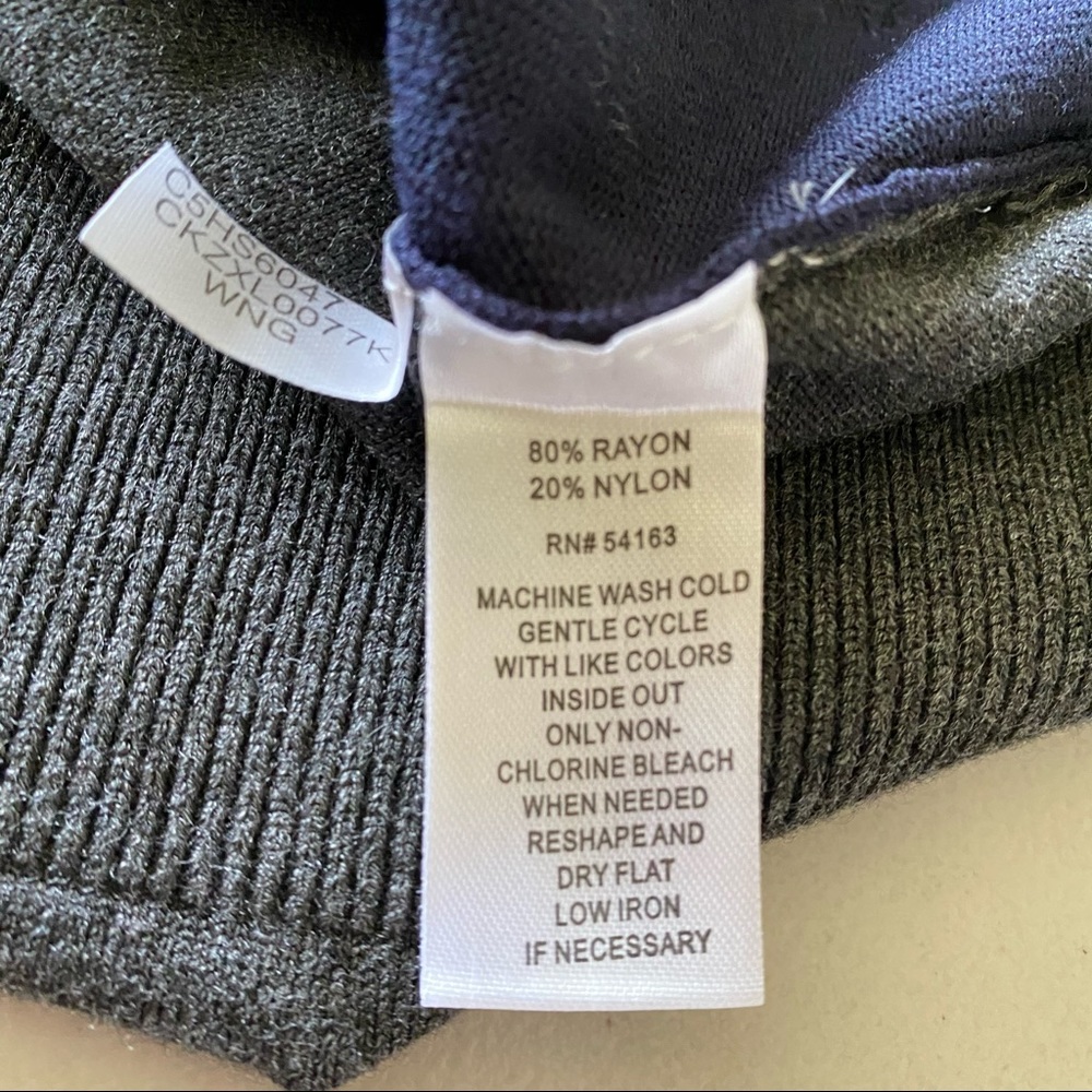 Calvin Klein Color Block Button Up Cardigan - image 7